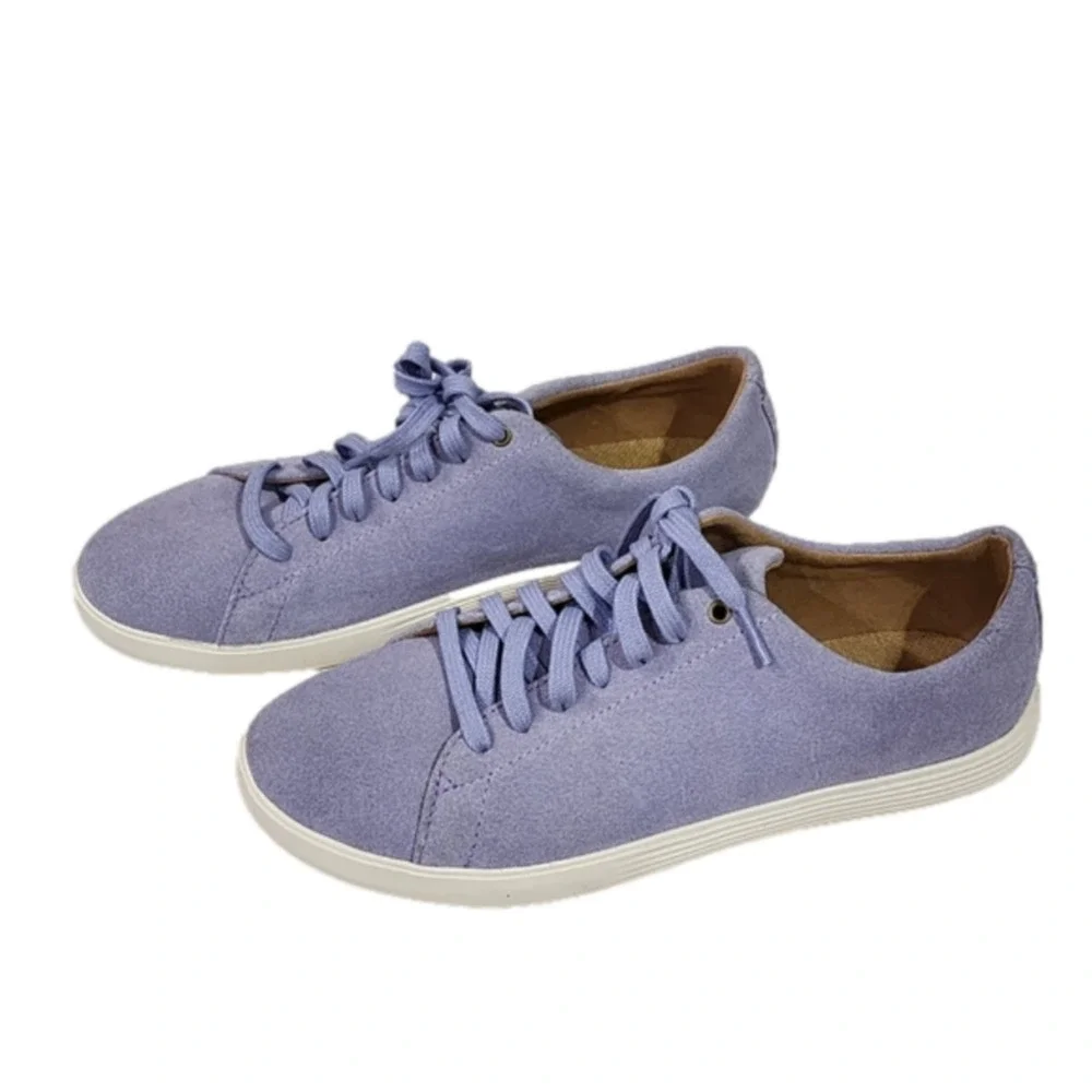 Cole Haan GrandPro Topspin Lavender Suede Leather Sneakers Low Top Shoes‎ 9.5